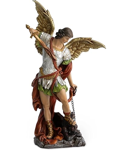 Amazon.com: Saint Michael The Archangel Navy Blue & Gold Wings by